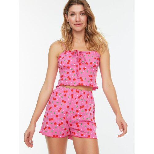 Trendyol Ženski set pidžame Thmss22Pt0649, Roze Cene