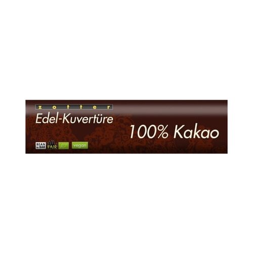Zotter Schokoladen Bio Edel-Kuvertura - 100% čisti kakav Cene
