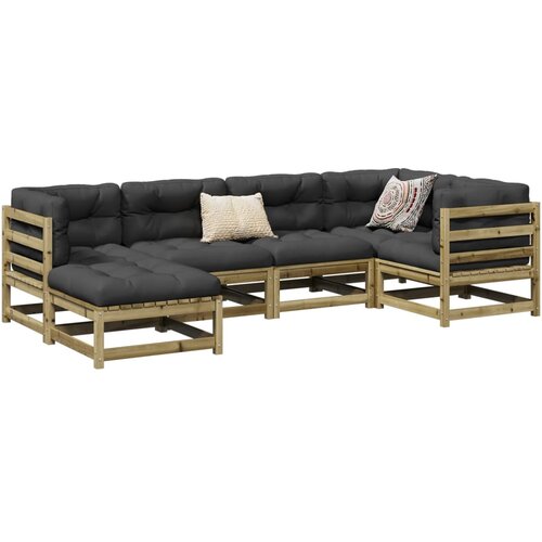 vidaXL 6-dijelni set vrtnih sofa od impregnirane borovine Cene