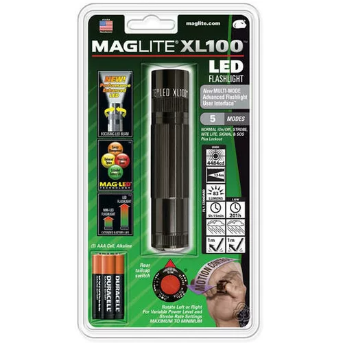 Maglite LED baterijska svetilka XL100-S3016 3AAA črna