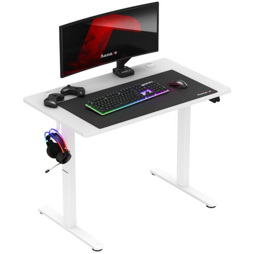 Huzaro Hero 7.9 White - height-adjustable electric gaming desk Slike