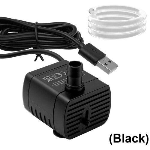 INF 1,5 m USB potopna vodna črpalka z nastavljivim ventilom - brezkrtačna 5V mikro črpalka, nerjaveče jeklo 304+ABS, IPX8 Black, (5000240058) Cene