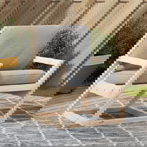 VidaXL Vrtna stolica 57 5 x 63 x 76 cm od masivne borovine Slike