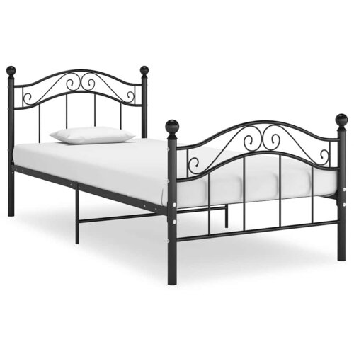  Okvir za krevet crni metalni 90 x 200 cm Cene