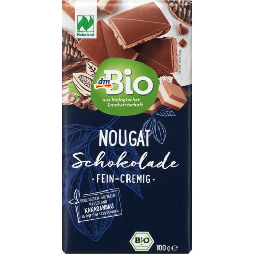 dmBio FEIN-CREMIG Nugat čokolada 100 g Slike
