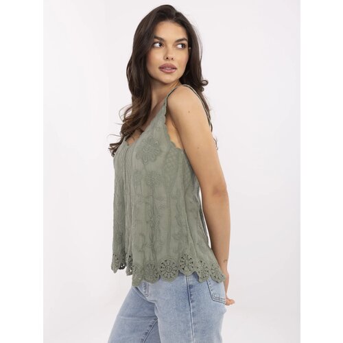 Italy Moda Blouse-MI-BZ-8823.73-khaki Cene