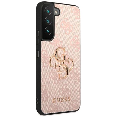 Guess GUHCS23S4GMGPI ovitek za Samsung Galaxy S23 5G - roza z zlatim logom Slike