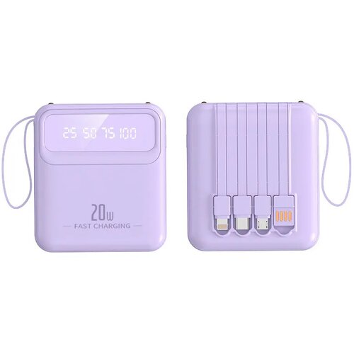  Power Bank Fast Charger 20000 mAh ljubicasti Cene