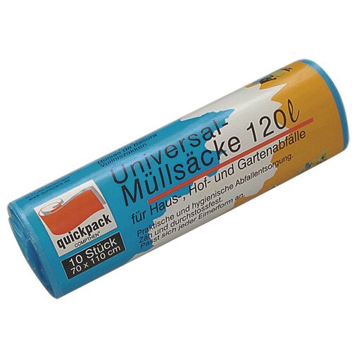  Vreće za smeće (Zapremnina: 120 l, 10 Kom., Plave boje) Slike