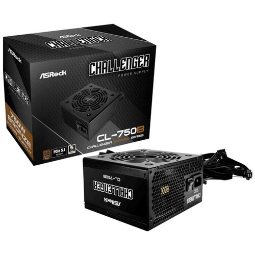 AsRock PSU 750W, CL-750BChallenger,12cm fan,80+ BronzePCIe 5.1 Ready, 24pin Sleeved Cijene