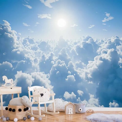  Foto tapeta - Heavenly Calm: Warm Rays of the Sun 400x280 Slike