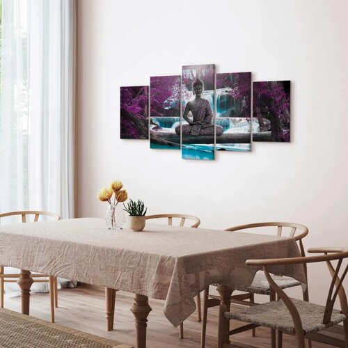  Slika - Waterfall and Buddha 100x50 Akustična Cene