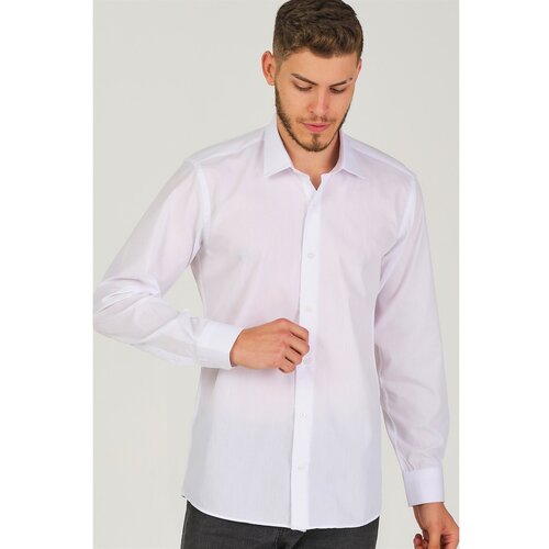 Dewberry G726 men's shirt-snow white Cene