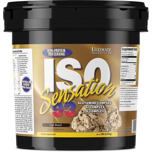 Ultimate Nutrition iso sensation 93 - najčistiji protein za maksimalne rezultate - čokoladni krem 2.27kg Slike