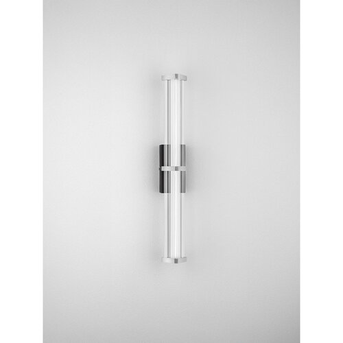 Nova Luce Mat crna/u mat srebrnoj boji metalna LED zidna lampa s mogućnosti zatamnjivanja Pheme &amp;ndash; Slike