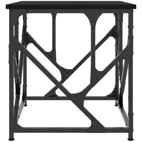  Stolić za kavu crni 45 x 45 x 47,5 cm od konstruiranog drva Slike