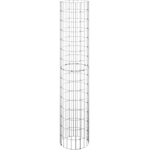  Kružne gabionske gredice 3 kom pocinčani čelik &amp;Oslash; 30 x 150 cm Slike