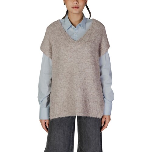 Vero_Moda Puloverji VMAWSOME SL 10320739 Bež Cene