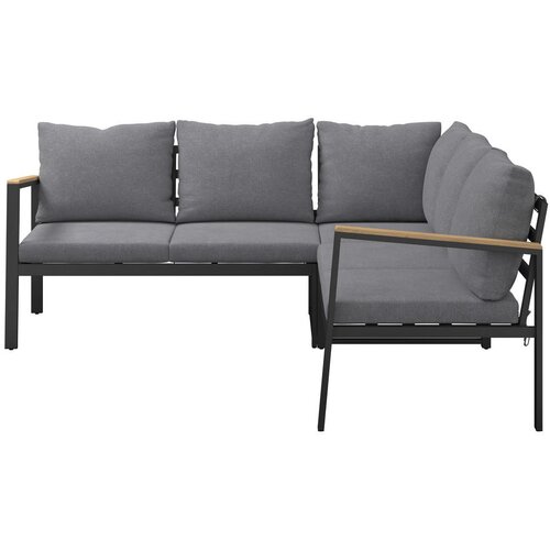 Ambia Garden LOUNGE GARNITURA tkanina akacija masivno aluminij Slike