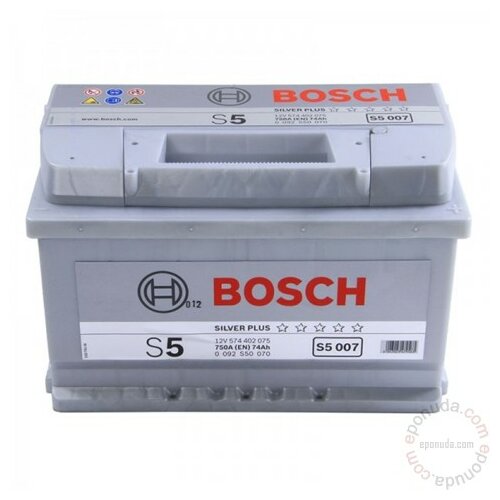 Bosch S5 007 74Ah 750A akumulator Slike