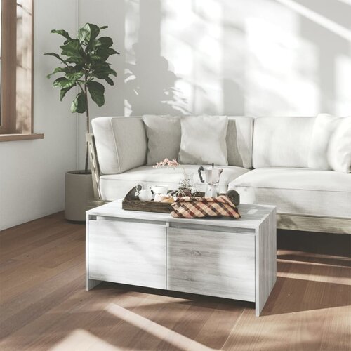 vidaXL Klubska mizica siva sonoma 90x50x41,5 cm iverna plošča Cene