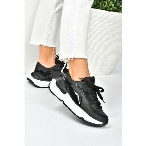 Fox Shoes Black Fabric Casual Sneakers Sneakers Slike