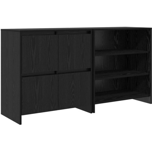  Kreveta 2 pcs Crni hrast 70 x 41 x 75 cm Konstruirano drvo Slike
