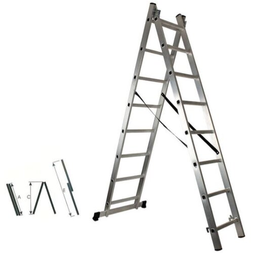 Olimp Sport Merdevine aluminijumske 2X8 Cene