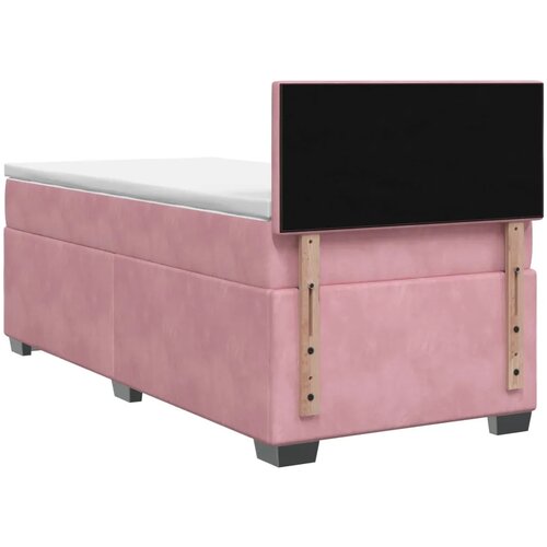  Boxspring krevet s madracem Ružičasta 90 x 200 cm Bar&amp;scaron;un - Ružičasta 90 x 200 cm Pro&amp;scaron;iveno gumbima Slike