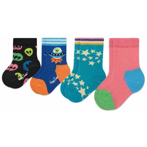 Happy Socks Set 4 parov otroških visokih nogavic
