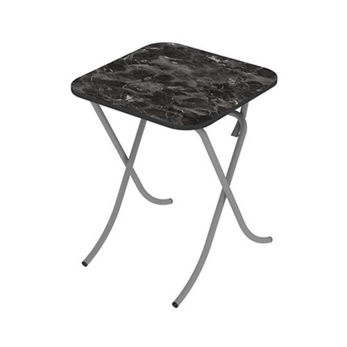 Alesta Sklopivi sto 70x70cm crni mermer AL10033CM Slike