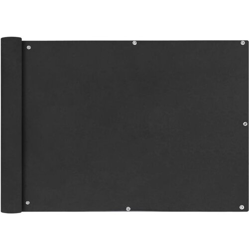VidaXL Balkonsko Platno Oksford Tekstil 75x400 cm Antracitno Slike