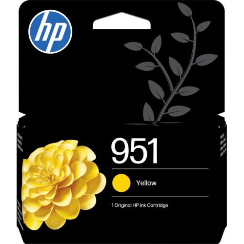 HP 951 Rumena Originalna Tinta Kartica rezervoar s tintom 1 kom Rumena Slike