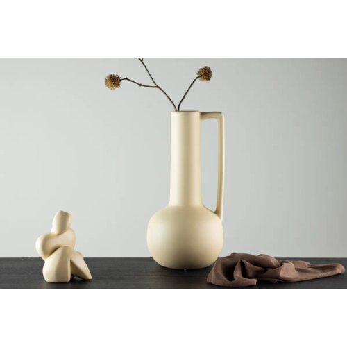 Venture Home vaza Allis ⌀18 cm, svijetložuta Slike