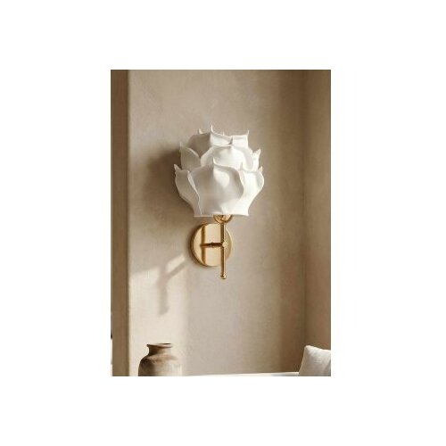 Opviq zidna lampa belo - zlatna APG0002 Slike