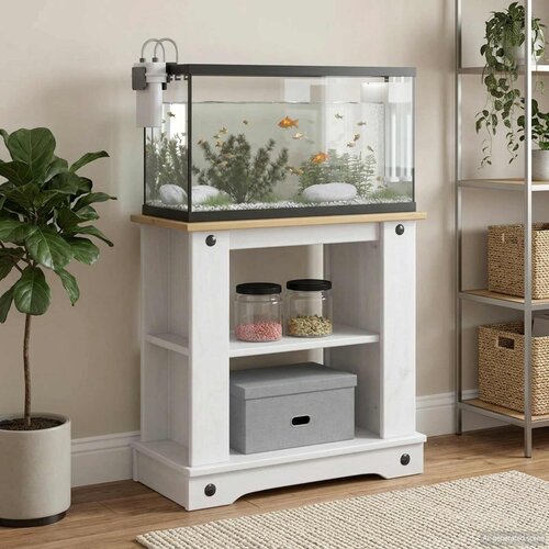  Stalak za akvarij CORONA Bijela i smeđa 60 x 30 x 60 cm 150 kg Cijene