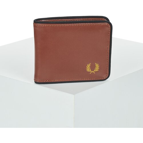 Fred Perry COATED POLYESTER BILLFOLD WALL Smeđa Slike