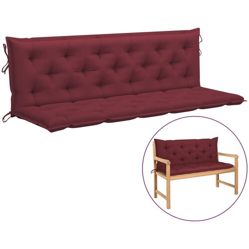 vidaXL Jastuk za ljuljačku crvena boja vina 180 cm od tkanine Cijene