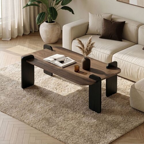 Hanah home klub sto Renard, 147 cm, orah Venezia / crno drvo Cene