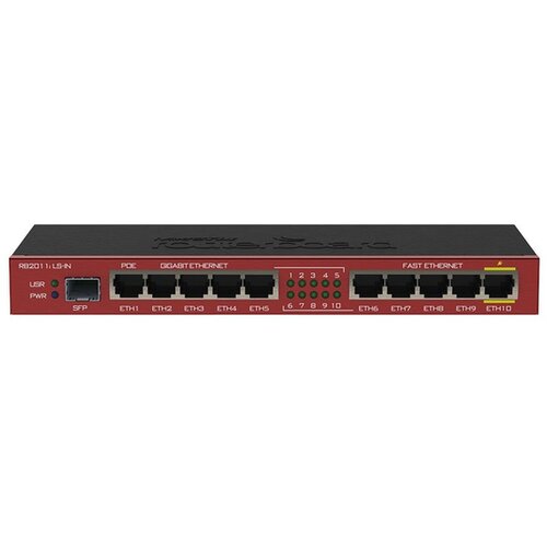 MikroTik RouterBoard RB2011iLS-IN sa 10LAN/WAN portova(5xGigabit+5x10/100Mbps ruter Cene