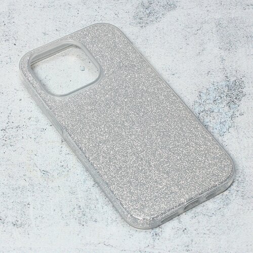 Maska za iPhone 14 Pro 6.1 Crystal Dust srebrna Slike