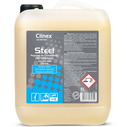 Clinex Gastro Steel 5L tekočina za či&scaron;čenje pohi&scaron;tva in aparatov iz nerjavečega jekla, (21389358) Cene