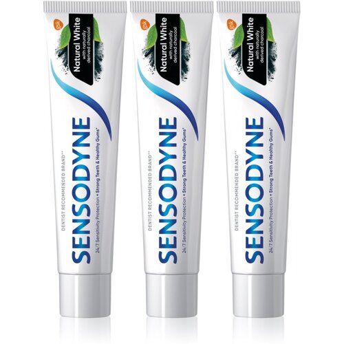 Sensodyne Natural White naravna zobna pasta s fluoridom 3x75 Cene