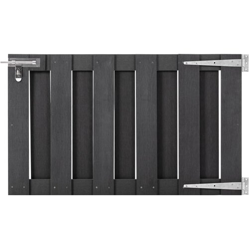 vidaXL Vrtna vrata WPC 100x60 cm siva Cene