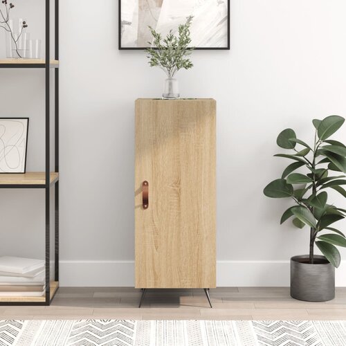 VidaXL Komoda boja hrasta sonome 34 5x34x90 cm od konstruiranog drva Slike
