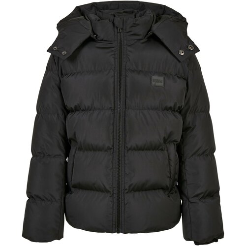 Urban Classics Kids boys' puffer hooded jacket black Slike
