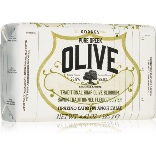 Korres Pure Greek Olive &amp;amp; Olive Blossom čvrsti sapun za či&amp;scaron;ćenje 125 g Slike