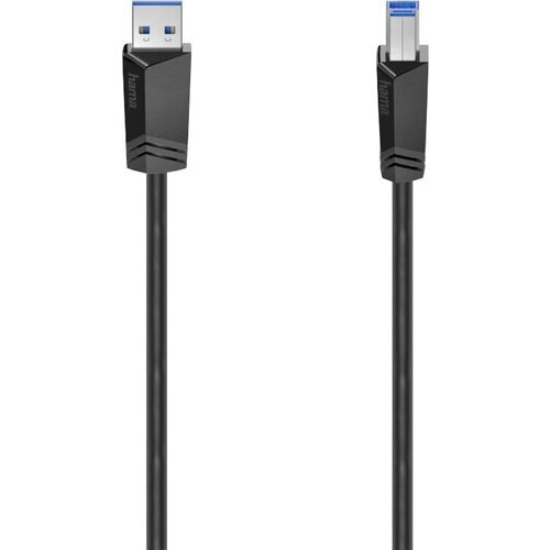 Hama USB kabel USB 3.2 gen. 1 (USB 3.0) USB-A vtič\, USB-B vtič 1.50 m črna 00200625, (20415708) Cene