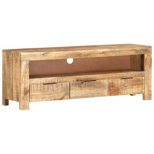  TV ormarić 110 x 30 x 40 cm od grubog drva manga Smeđa Slike