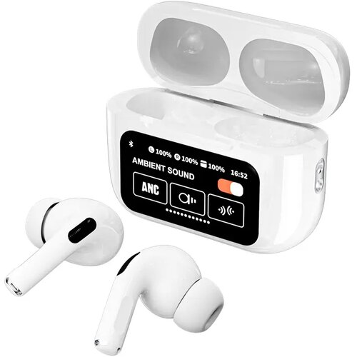  Bluetooth slu&scaron;alice DS86 TWS ANC/ENC sa LED ekranom bele Cene